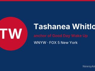 Tashanea Whitlow, anchor of Good Day Wake Up, WNYW