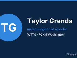 Taylor Grenda, meteorologist and reporter, WTTG