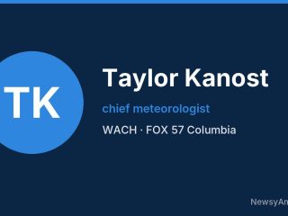 Taylor Kanost, chief meteorologist, WACH