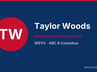 Taylor Woods, weekend morning anchor, WSYX