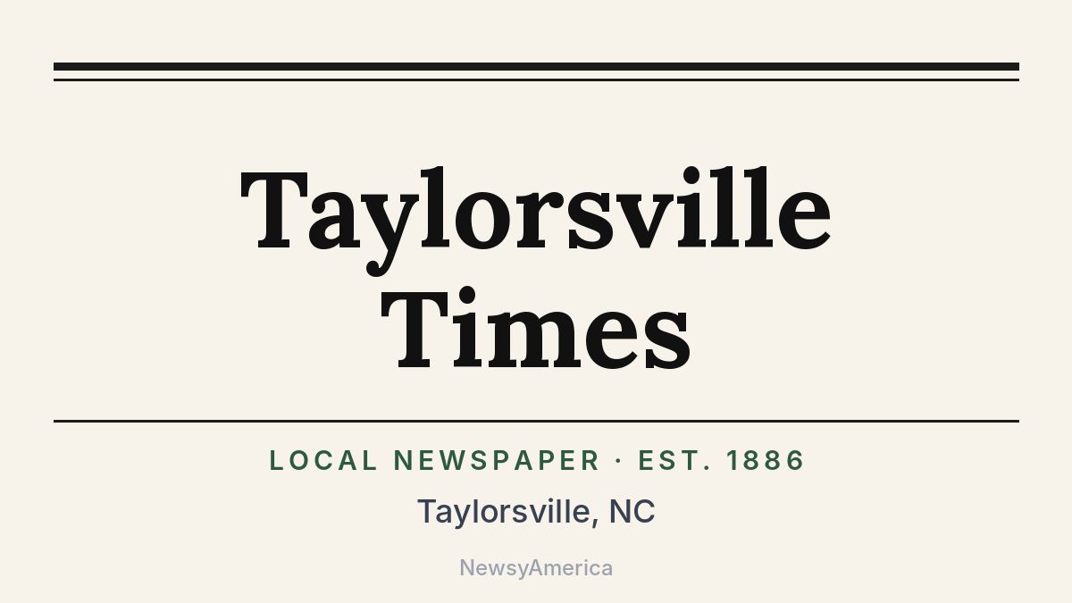 Taylorsville Times – North Carolina