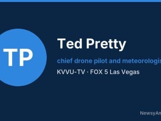 Ted Pretty, chief drone pilot and meteorologist, KVVU-TV