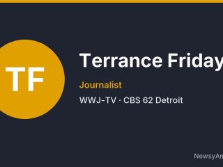 Terrance Friday, Journalist, WWJ-TV
