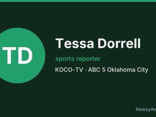 Tessa Dorrell, sports reporter, KOCO-TV