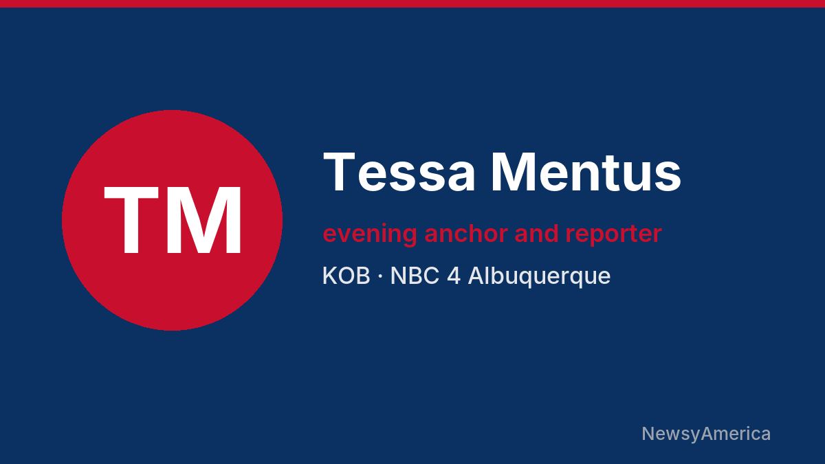 Tessa Mentus – KOB, Albuquerque