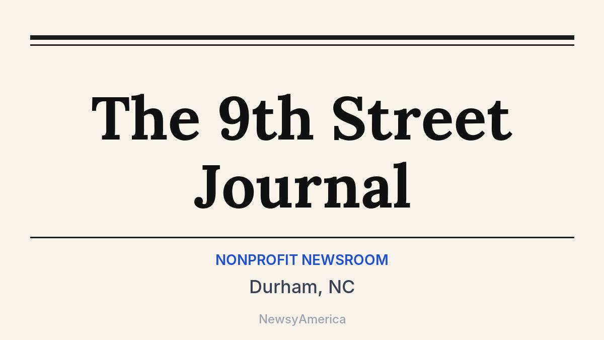 The 9th Street Journal – Durham, NC
