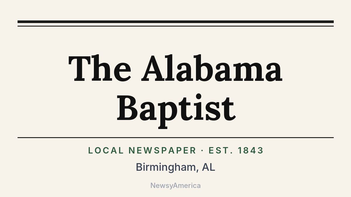 The Alabama Baptist – Birmingham, AL