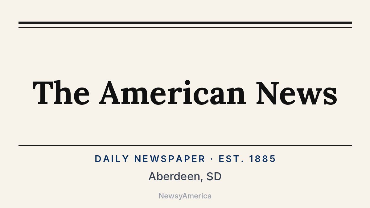The American News – Aberdeen, SD