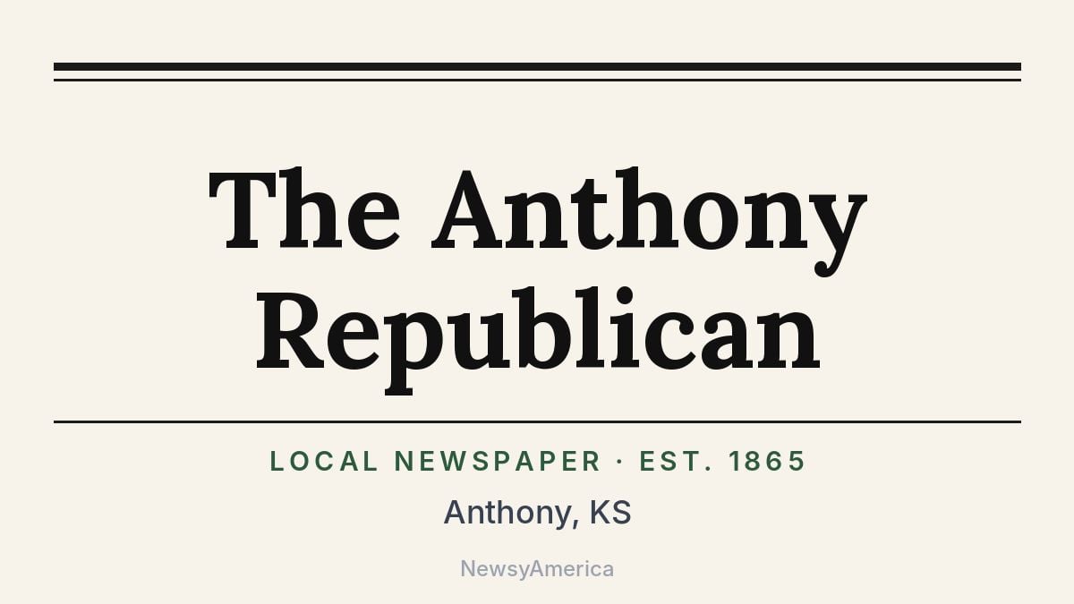 The Anthony Republican – Kansas
