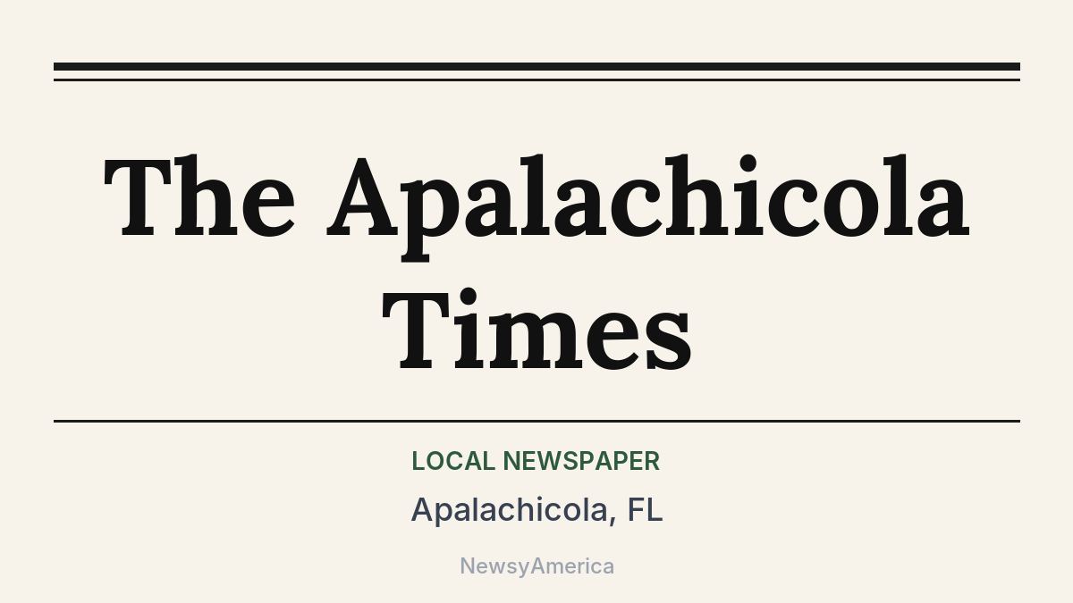 The Apalachicola Times – Apalachicola, FL