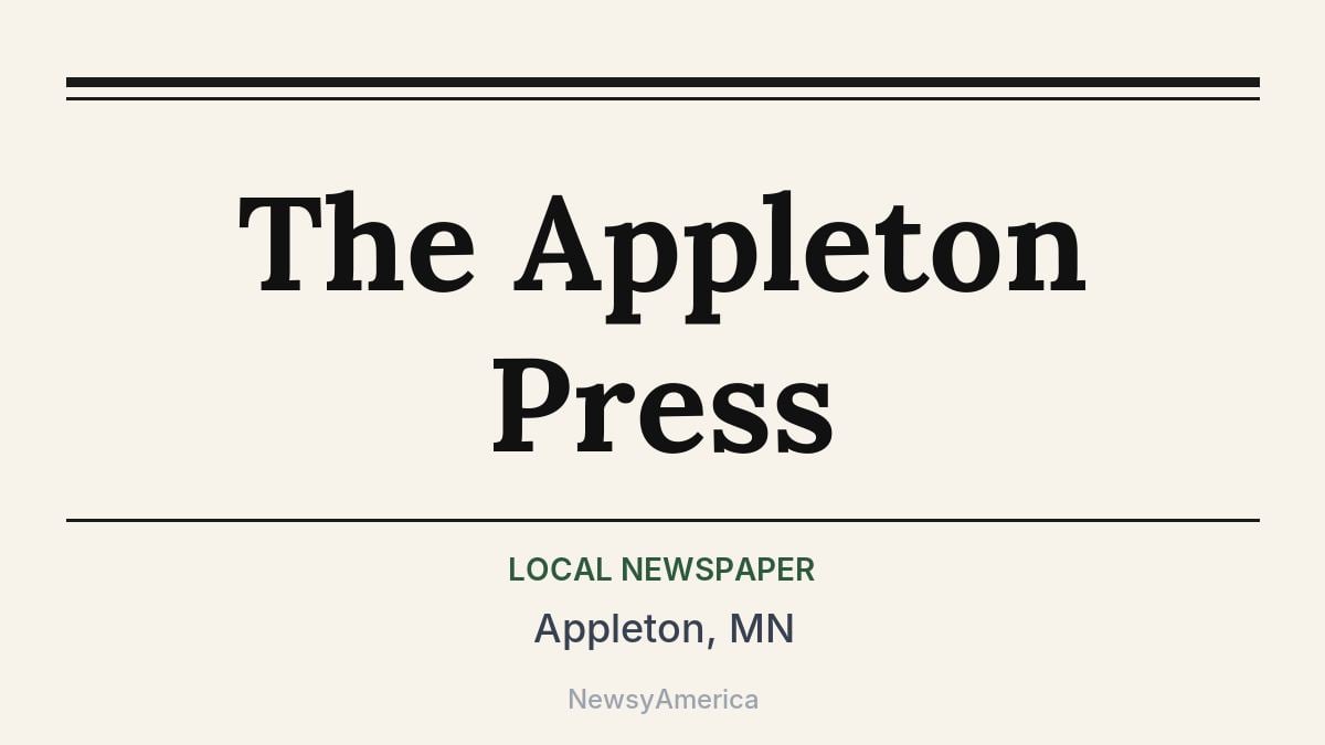 The Appleton Press – Appleton, MN
