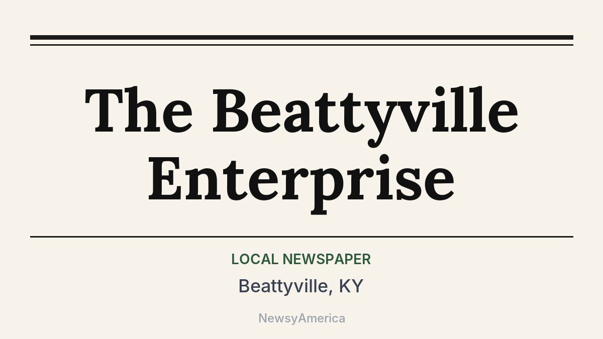 The Beattyville Enterprise – Beattyville, KY
