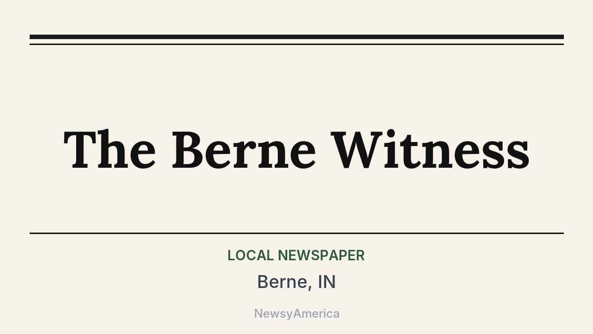 The Berne Witness – Berne, IN