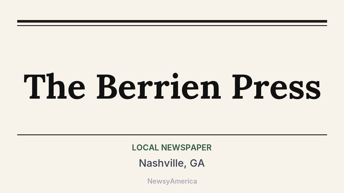 The Berrien Press – Nashville, GA