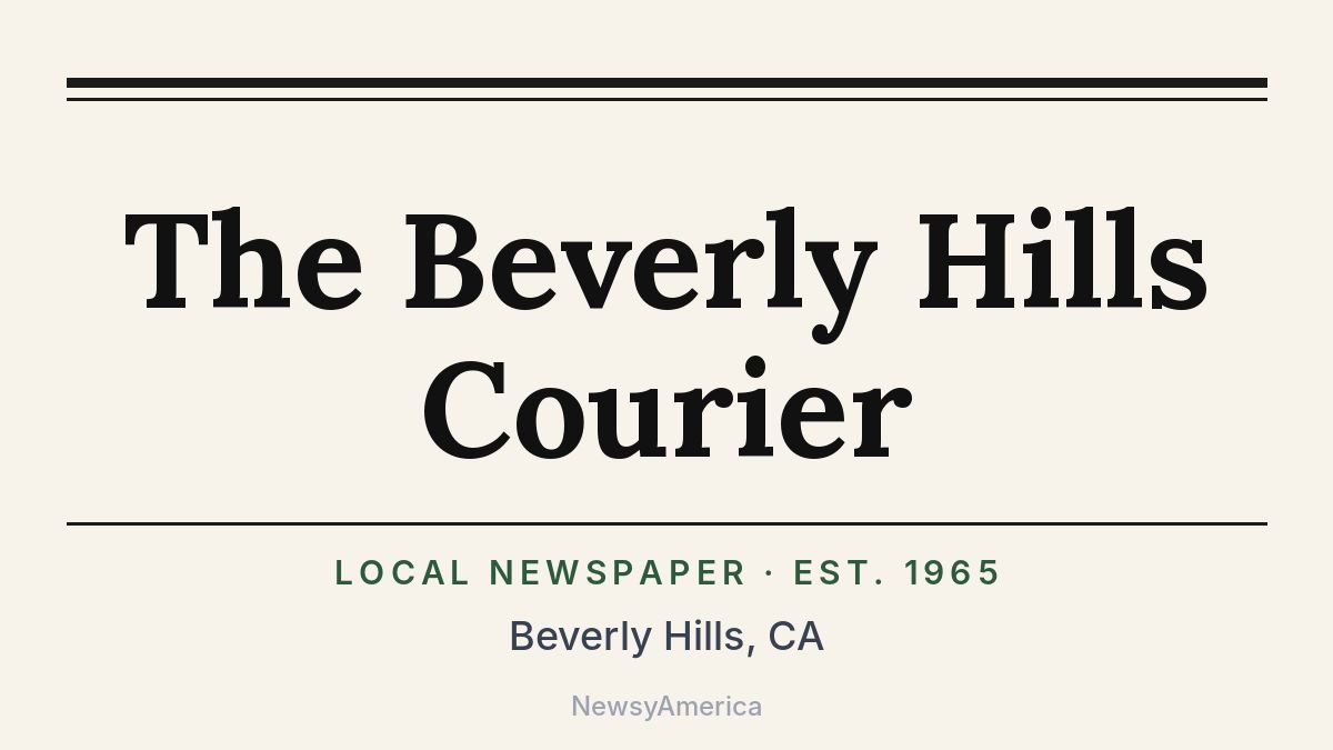 The Beverly Hills Courier – California