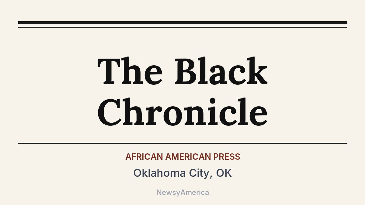 The Black Chronicle – Oklahoma City, OK