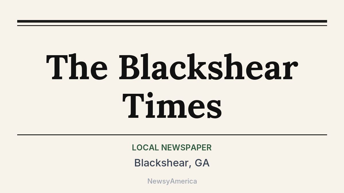 The Blackshear Times – Blackshear, GA