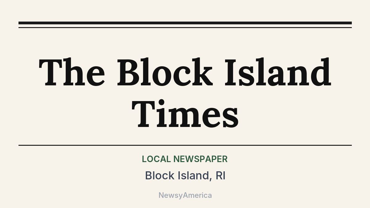 The Block Island Times – Block Island, RI