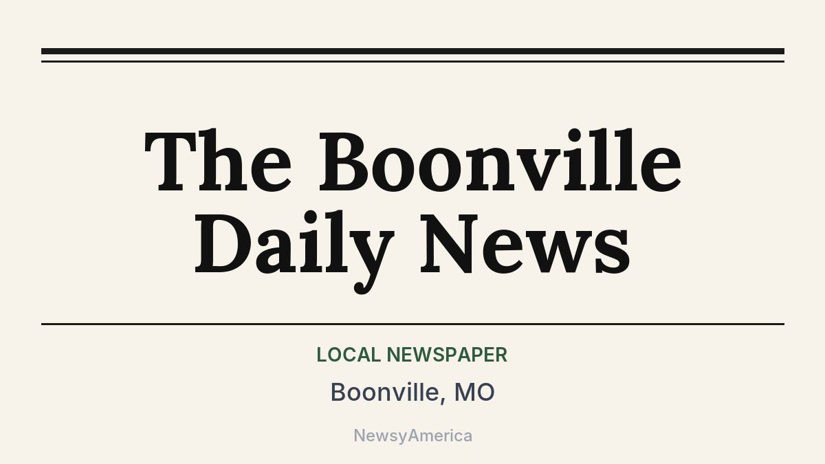 The Boonville Daily News – Boonville, MO