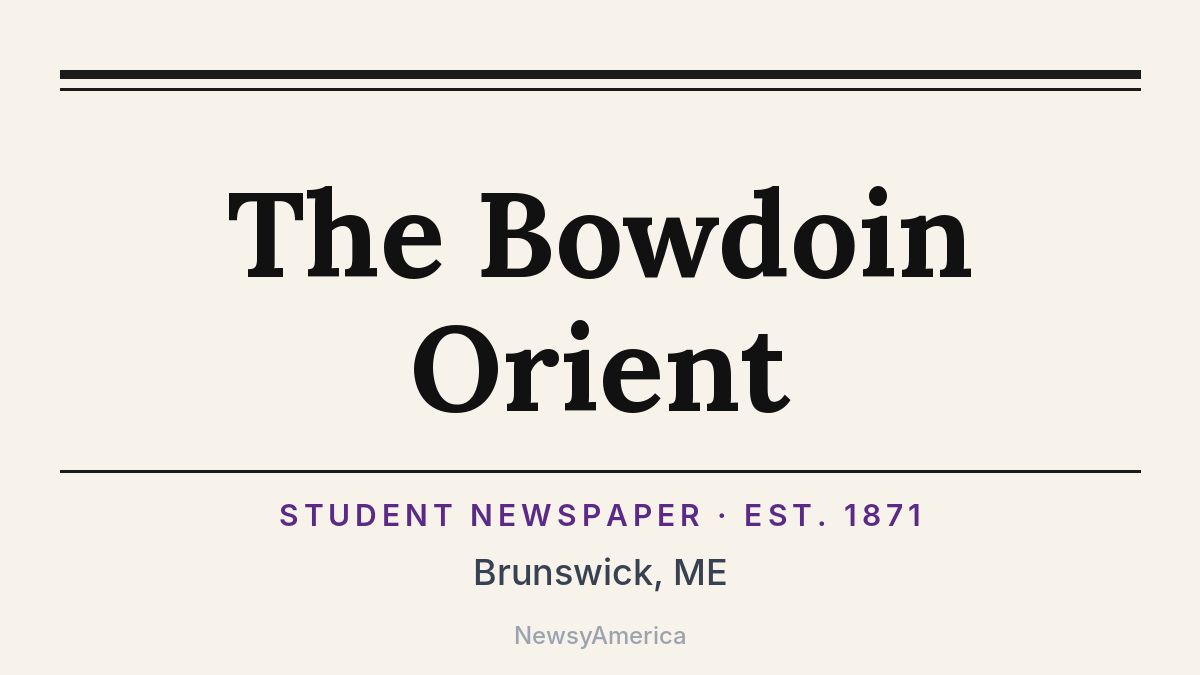 The Bowdoin Orient – Brunswick, ME