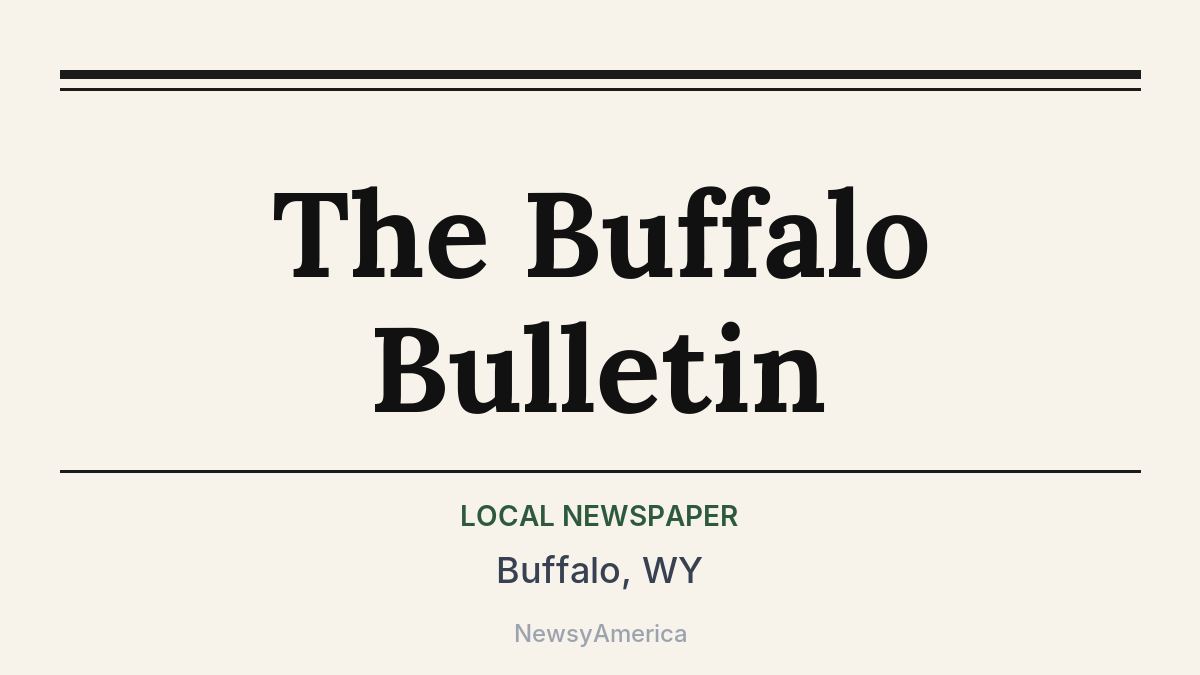 The Buffalo Bulletin – Buffalo, WY