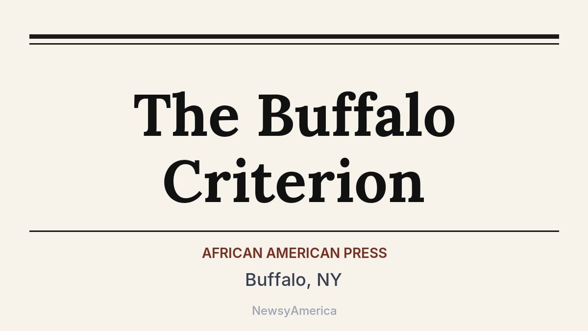 The Buffalo Criterion – Buffalo, NY