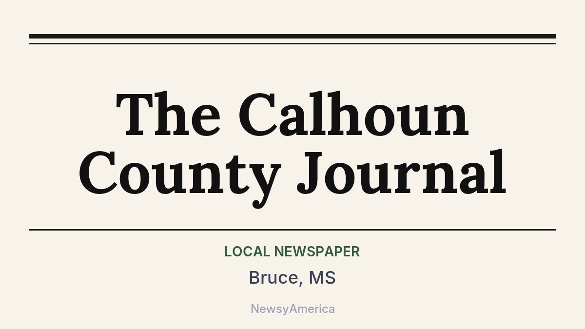The Calhoun County Journal – Bruce, MS