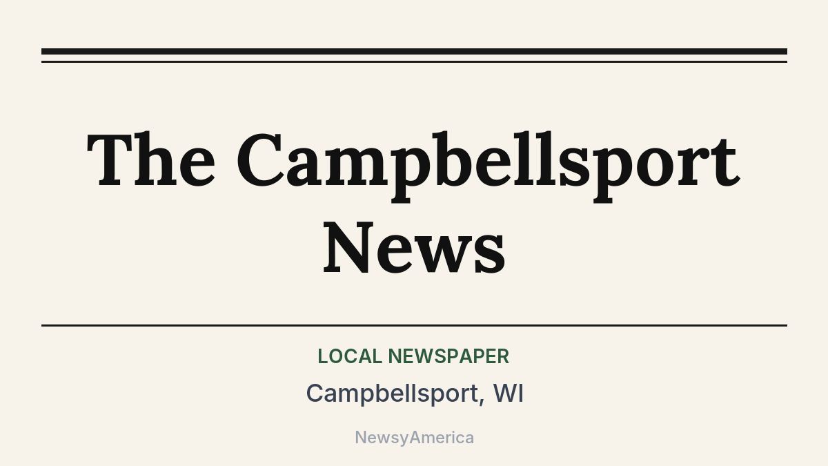 The Campbellsport News – Campbellsport, WI