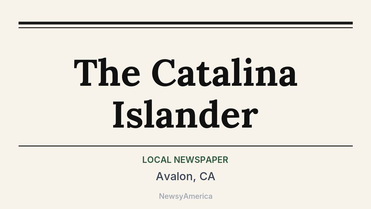 The Catalina Islander – Avalon, CA