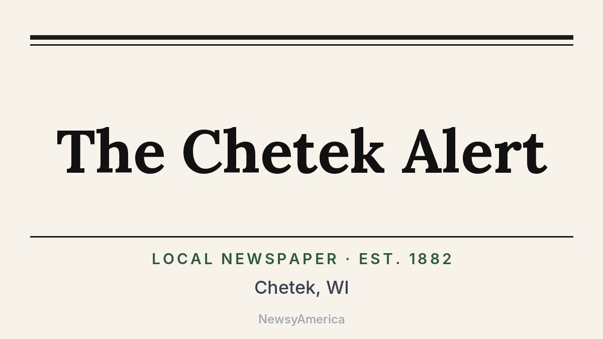 The Chetek Alert – Wisconsin
