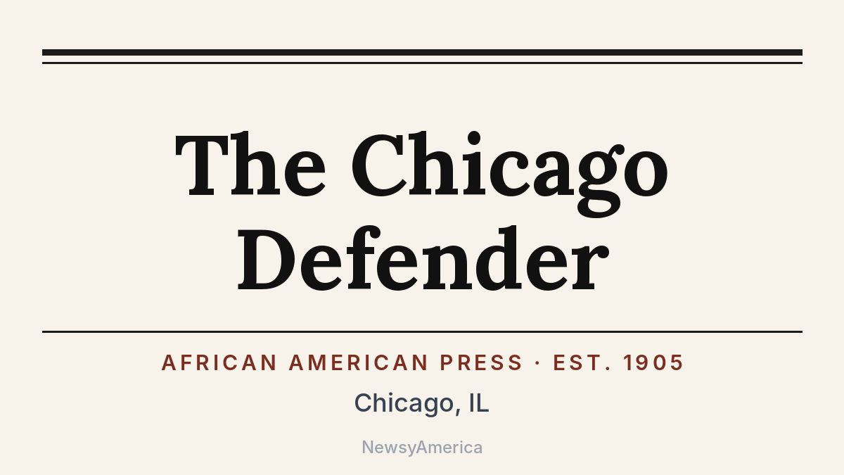 The Chicago Defender – Illinois