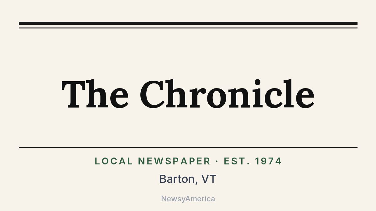 The Chronicle – Barton, VT