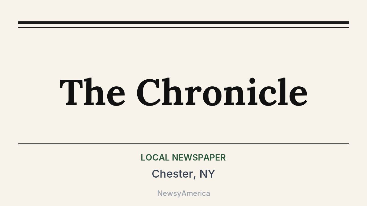 The Chronicle – Chester, NY