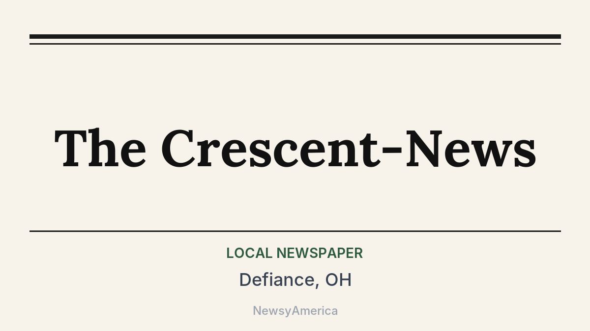 The Crescent-News – Defiance, OH