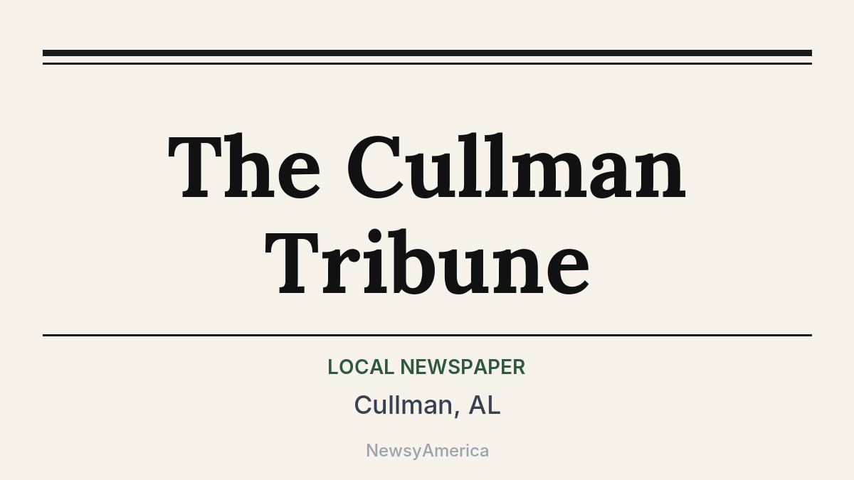 The Cullman Tribune – Cullman, AL