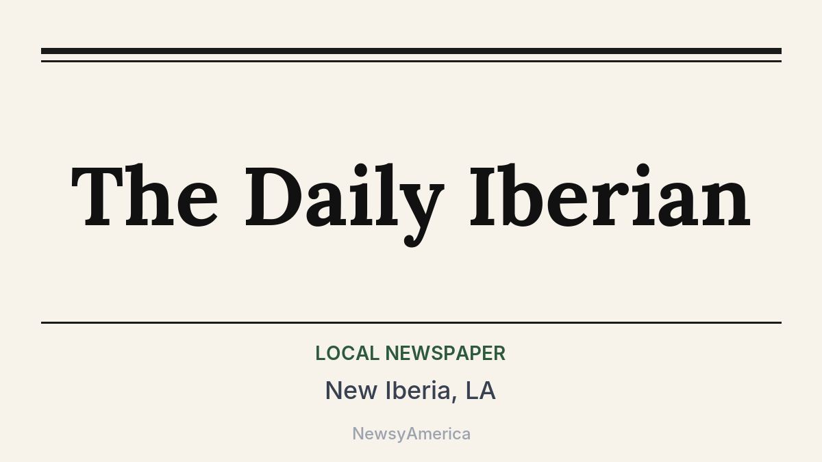 The Daily Iberian – New Iberia, LA