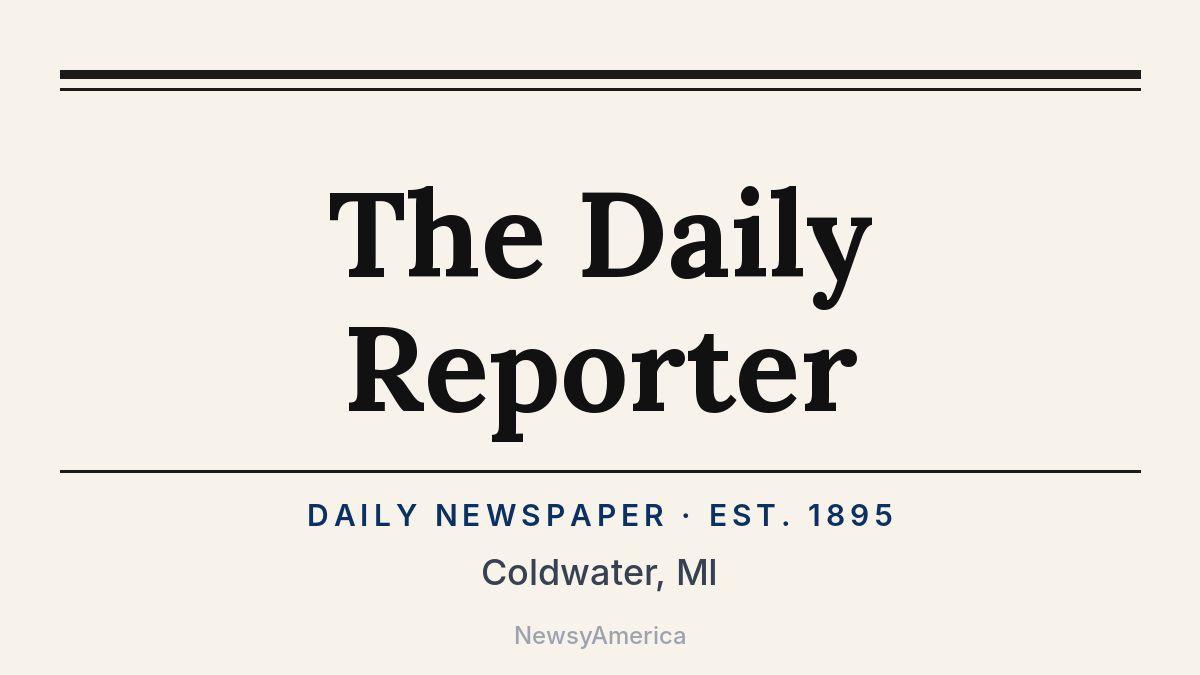 The Daily Reporter – Coldwater, MI