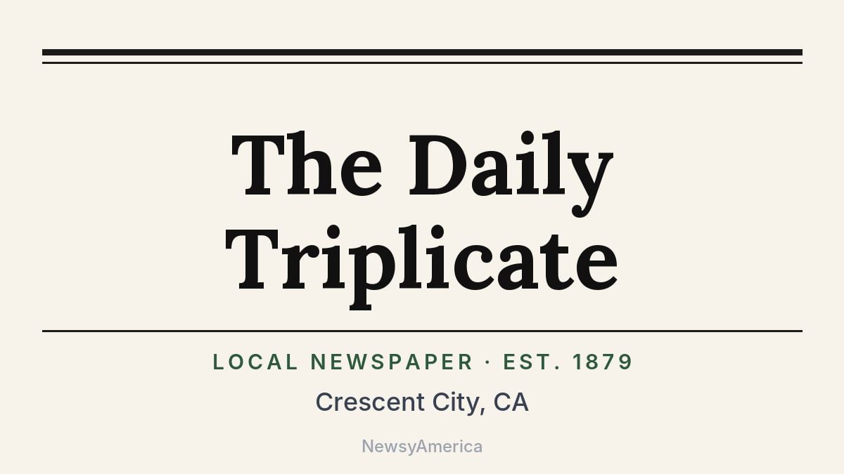 The Daily Triplicate – Crescent City, CA