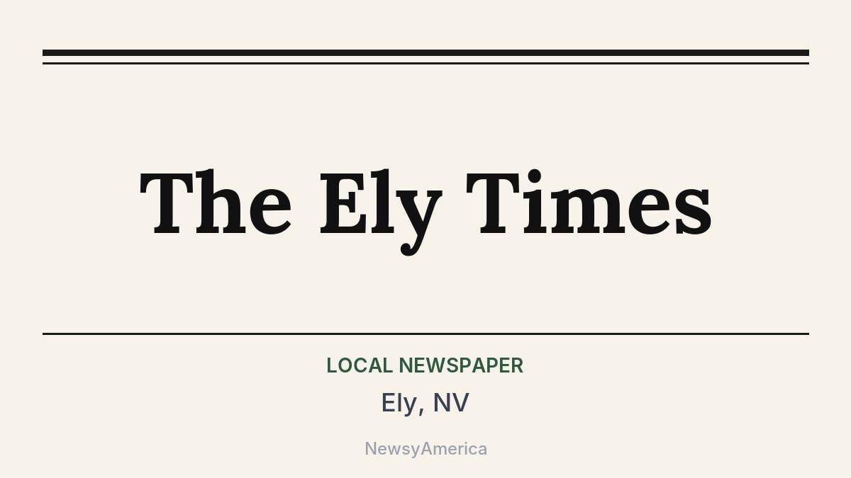 The Ely Times – Ely, NV