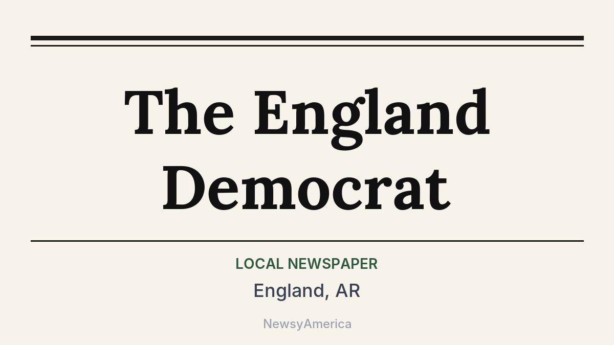 The England Democrat – England, AR