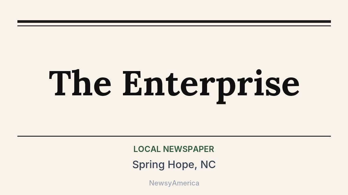 The Enterprise – Spring Hope, NC