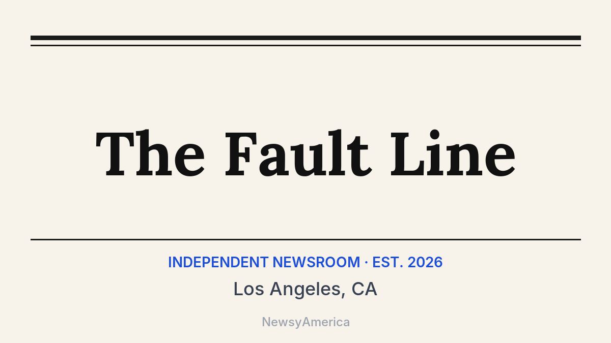 The Fault Line – Los Angeles, CA