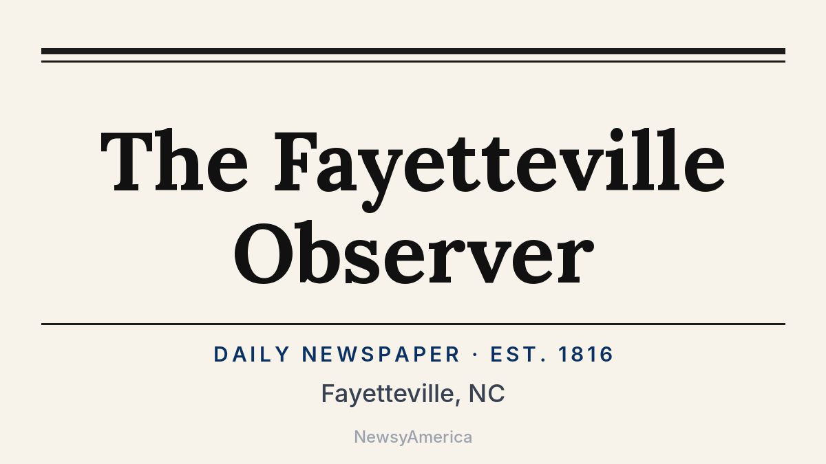 The Fayetteville Observer – North Carolina