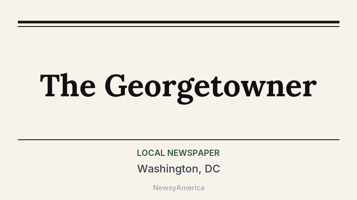 The Georgetowner – Washington, DC