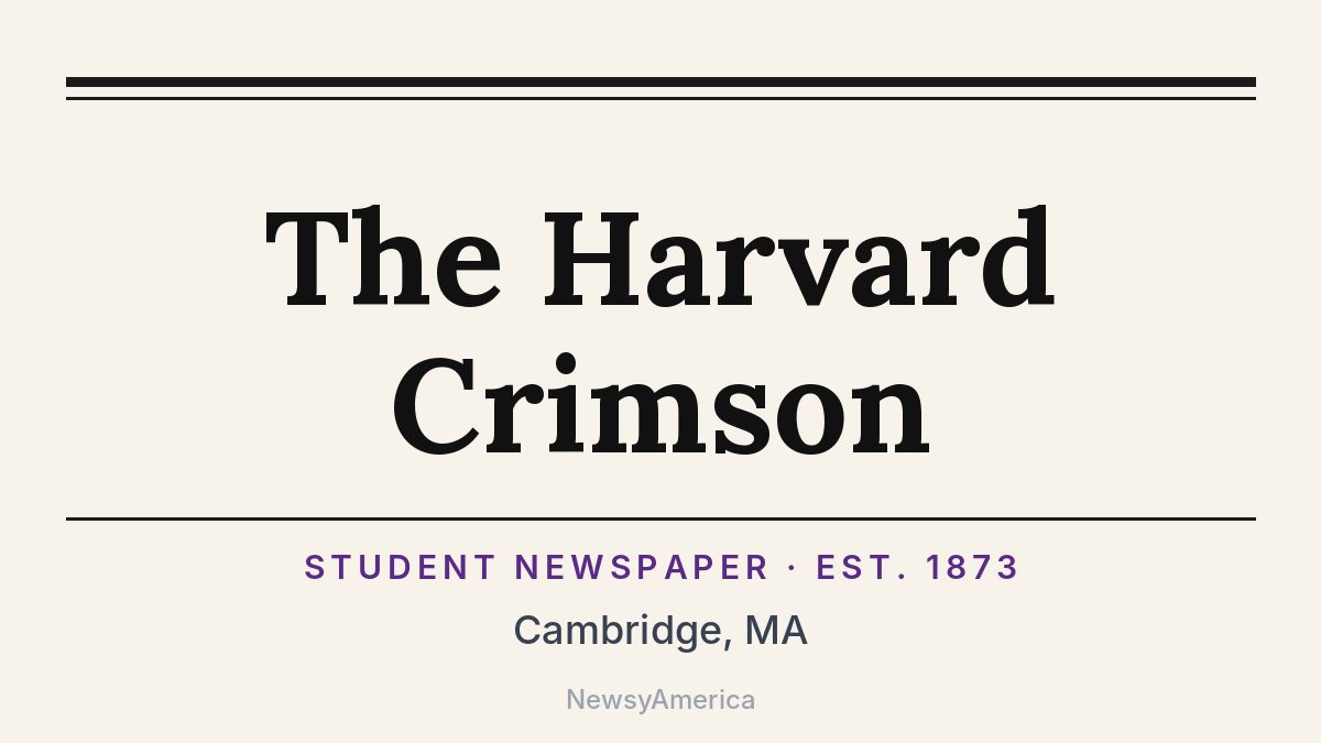 The Harvard Crimson – Cambridge, MA