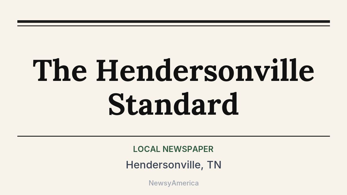 The Hendersonville Standard – Hendersonville, TN