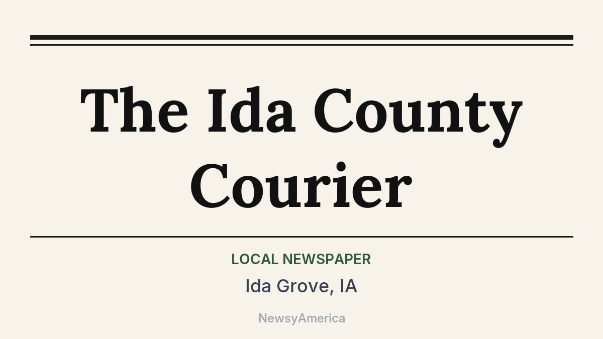 The Ida County Courier – Ida Grove, IA