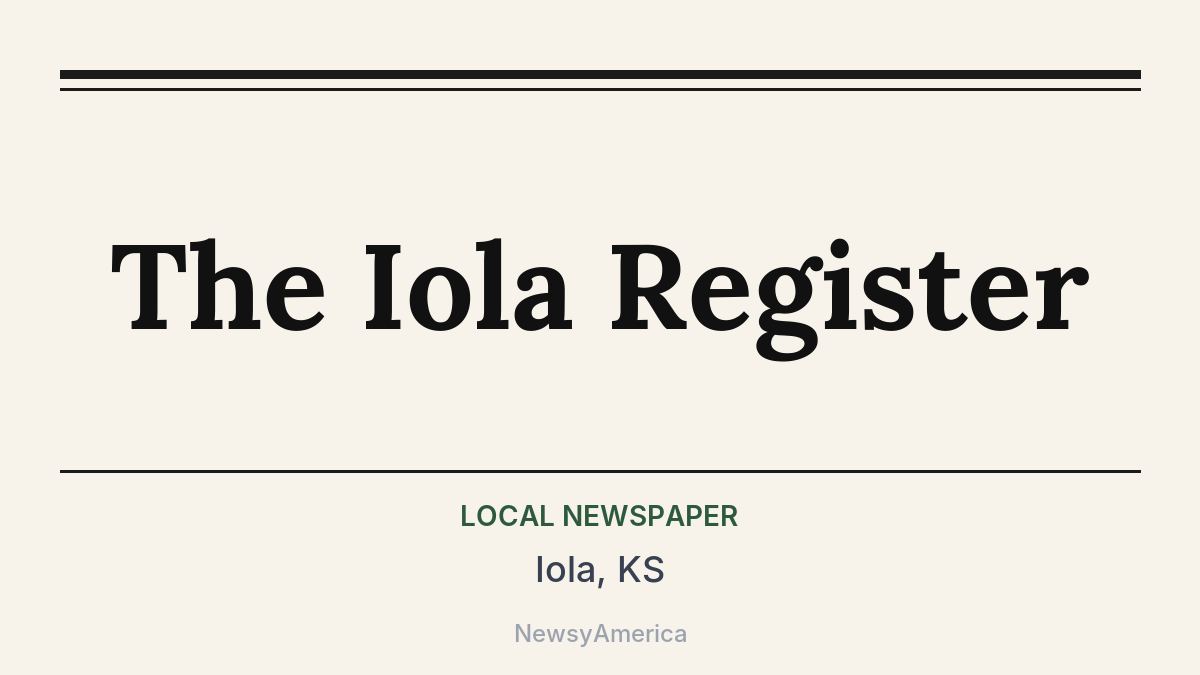 The Iola Register – Iola, KS