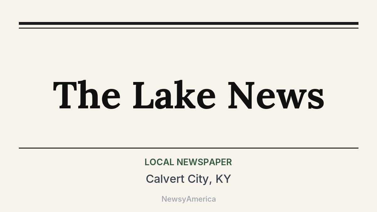 The Lake News – Calvert City, KY