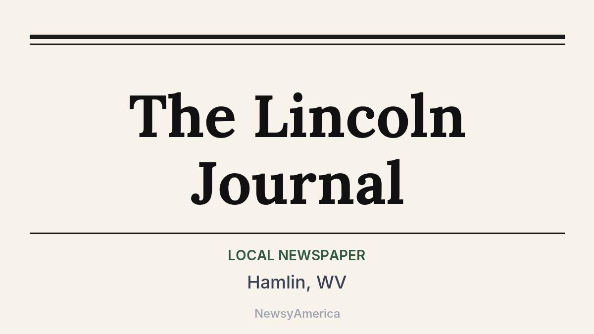 The Lincoln Journal – Hamlin, WV